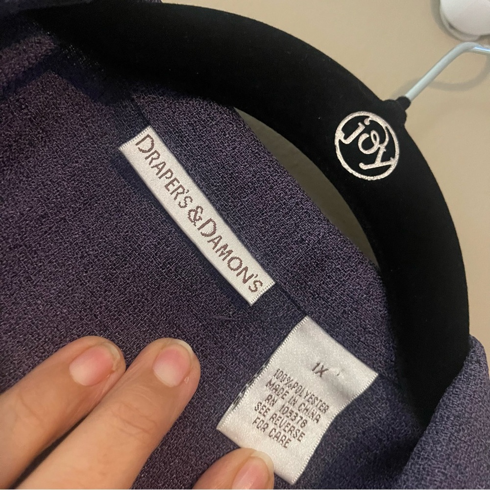Drapers & Damon’s purple Blazer, 1X, UGC - Picture 2 of 10